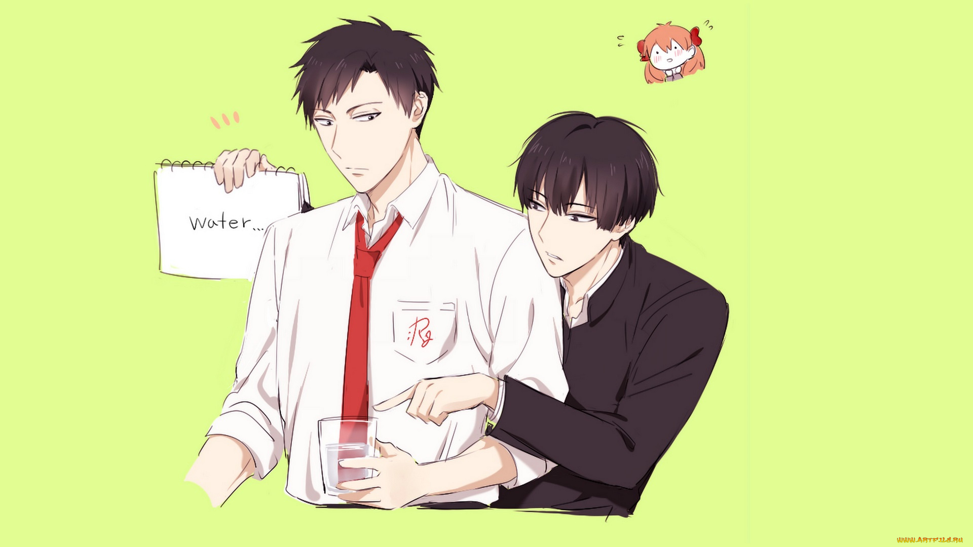 аниме, gekkan, shoujo, nozaki-kun, братья
