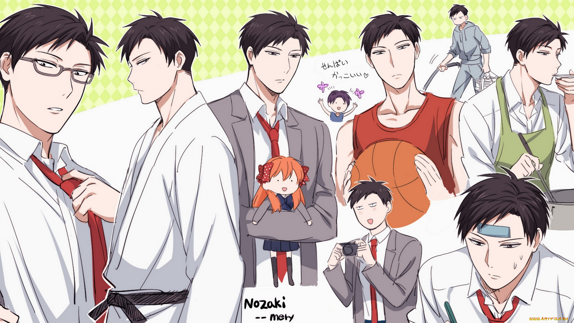 аниме, gekkan, shoujo, nozaki-kun, нозаки