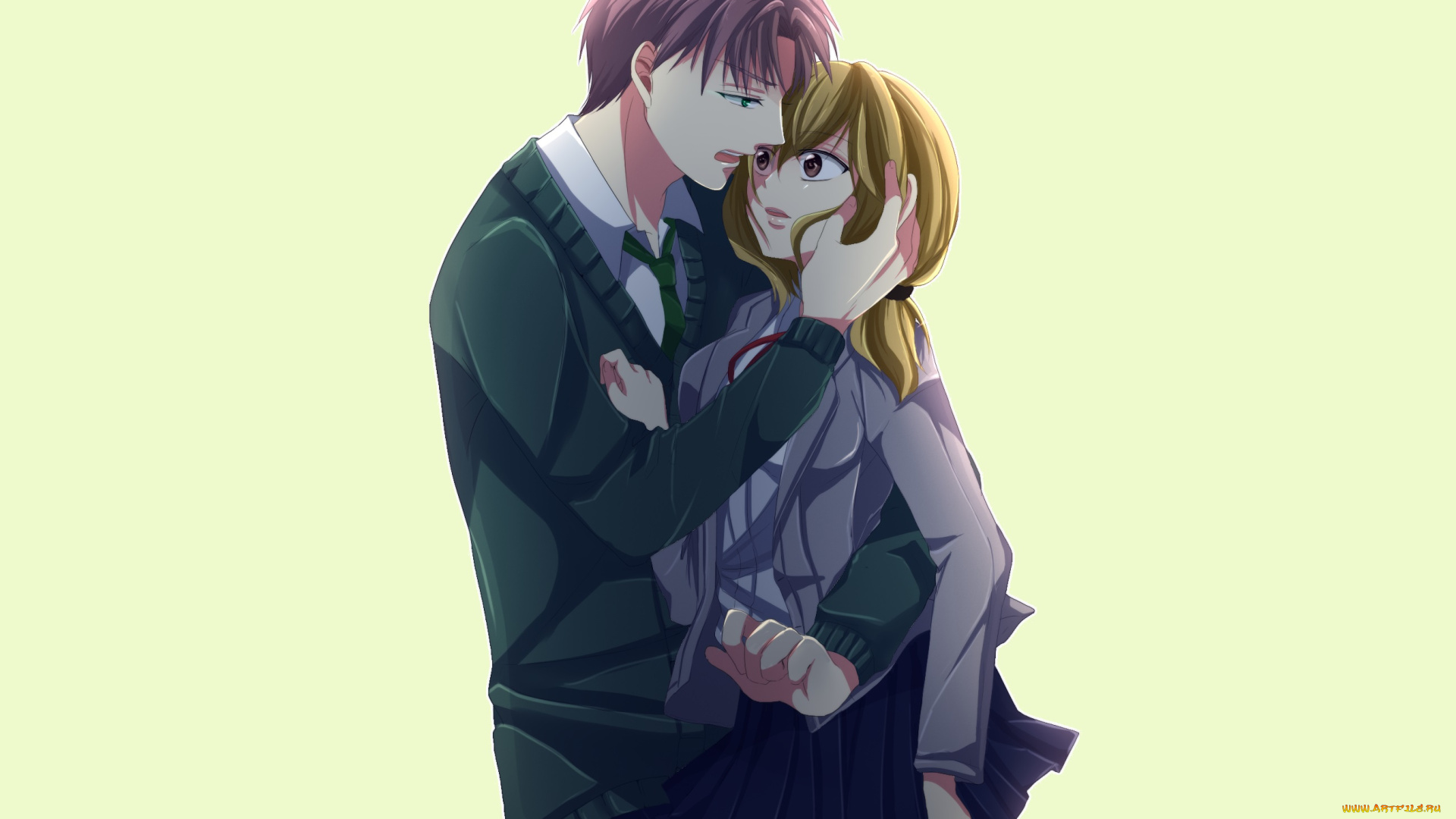 аниме, gekkan, shoujo, nozaki-kun, парень, девушка