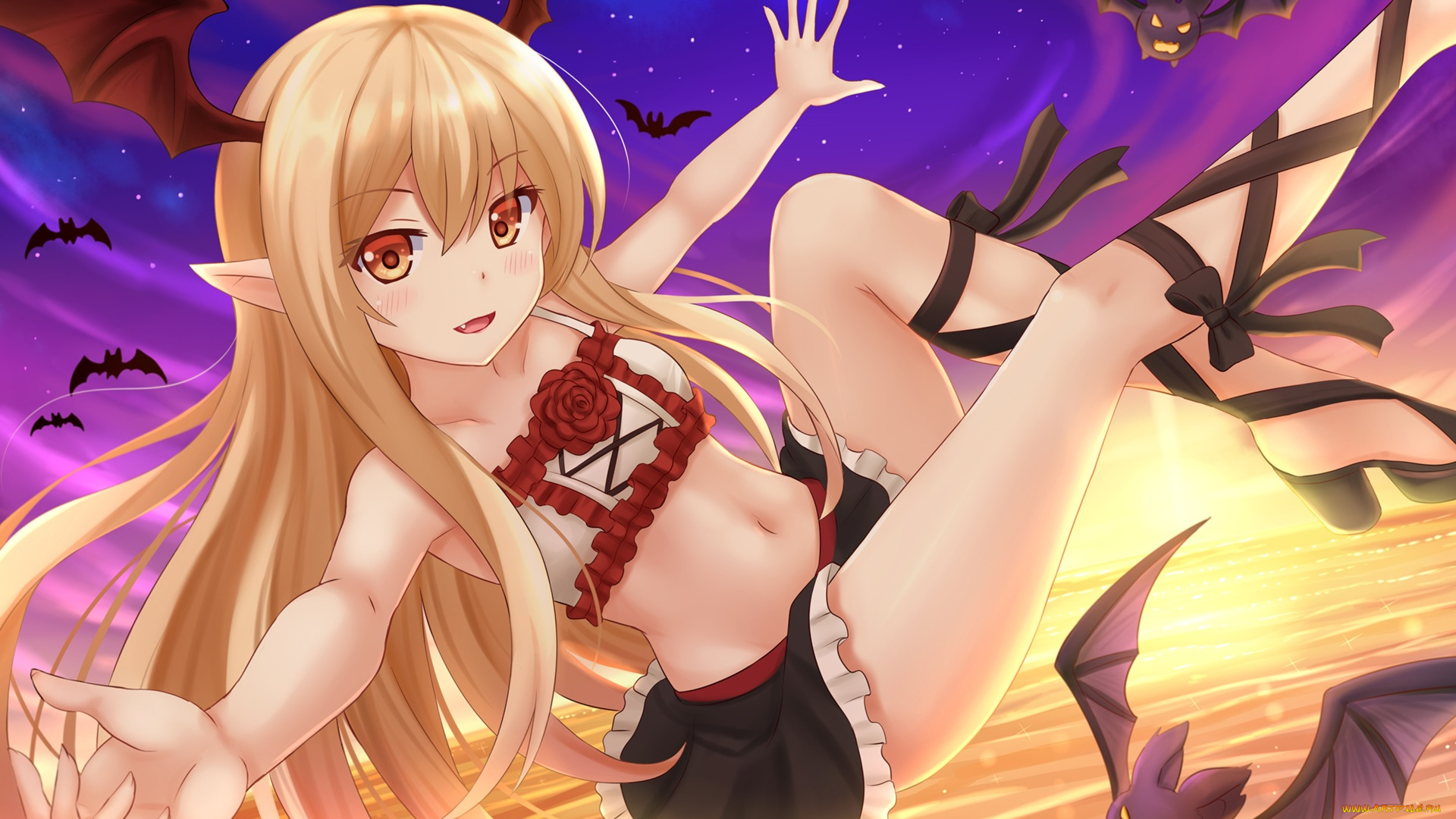 аниме, granblue, fantasy, vampy