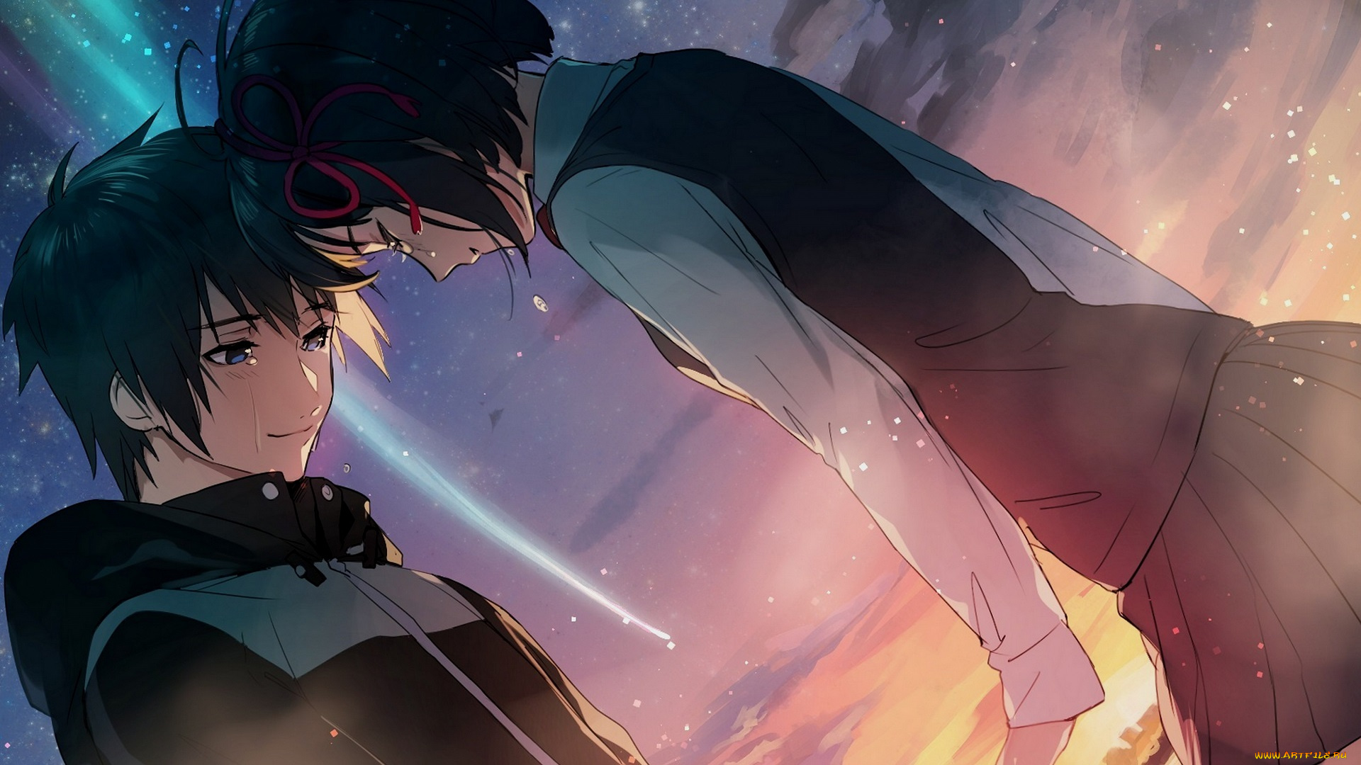 аниме, kimi, no, na, wa, tachibana, taki, miyamizu, mitsuha