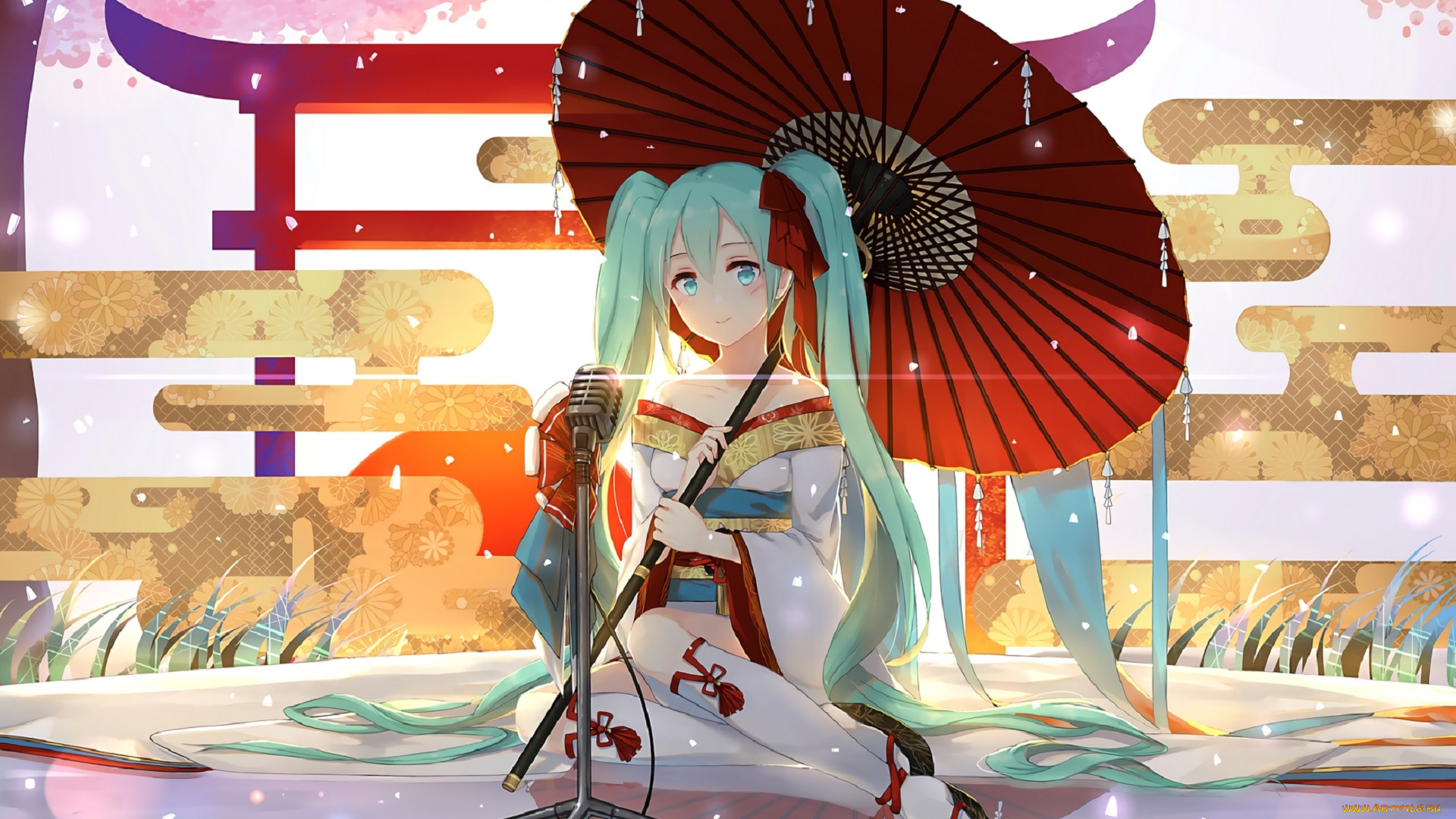 аниме, vocaloid, hatsune, miku