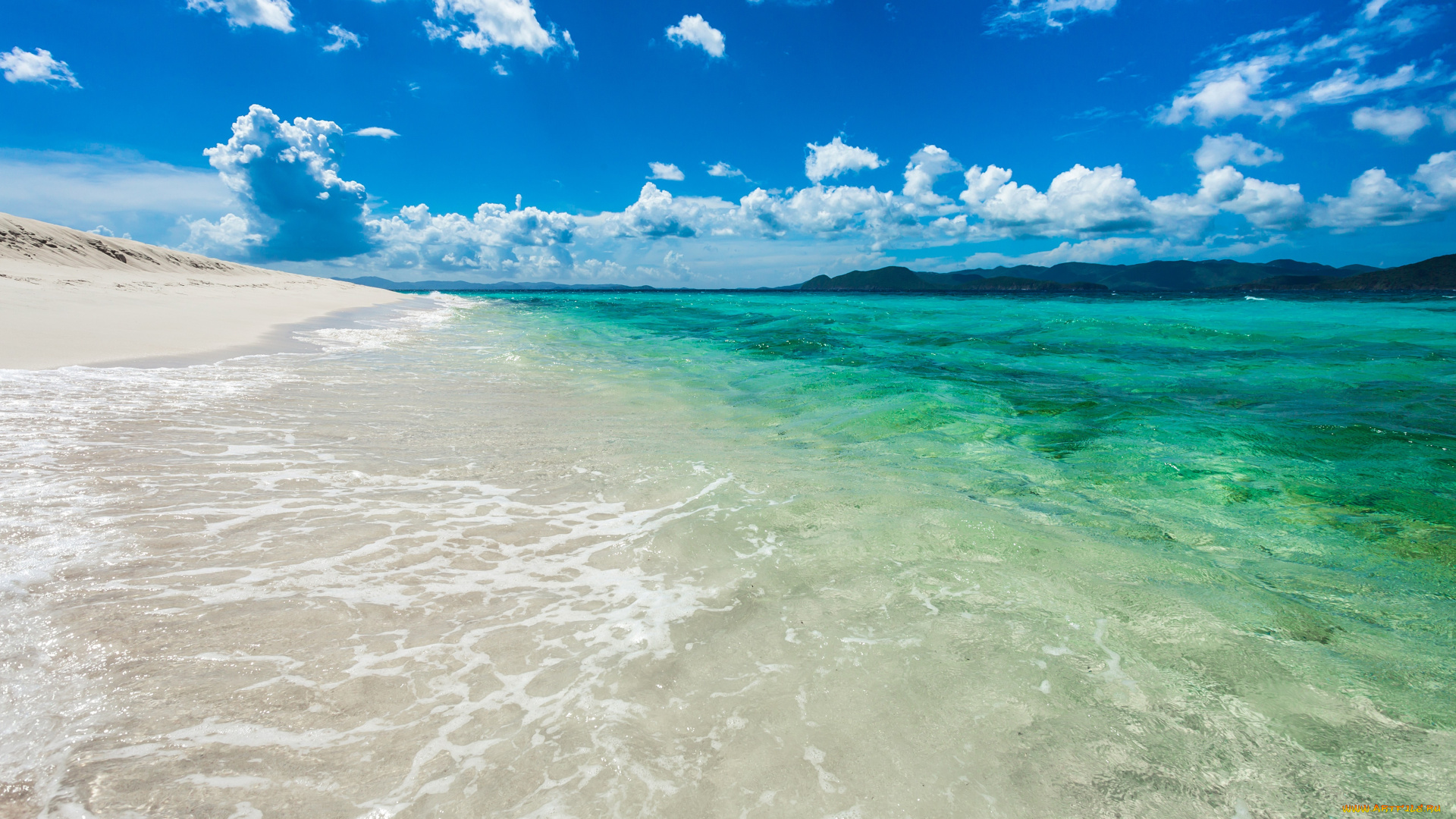 природа, моря, океаны, облака, небо, берег, море