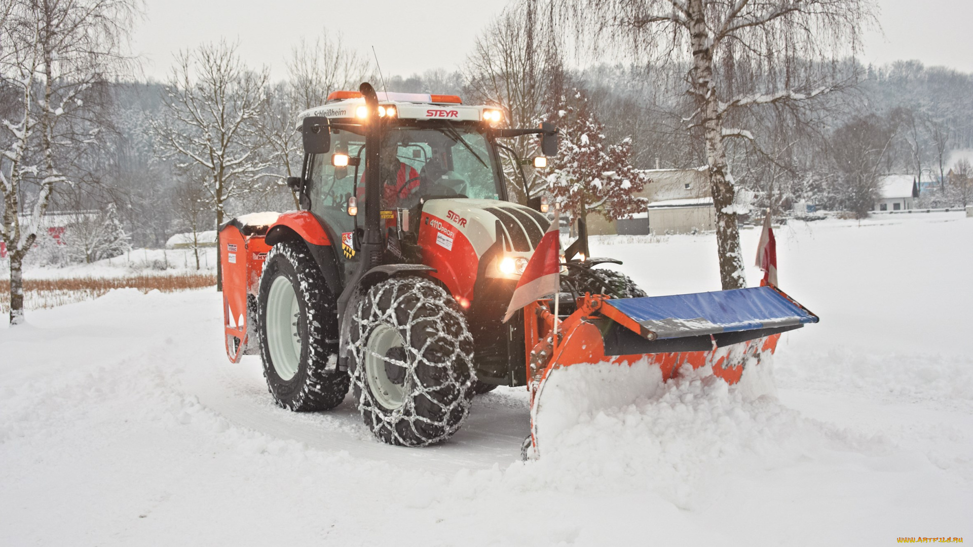 техника, снегоуборочная, техника, steyr