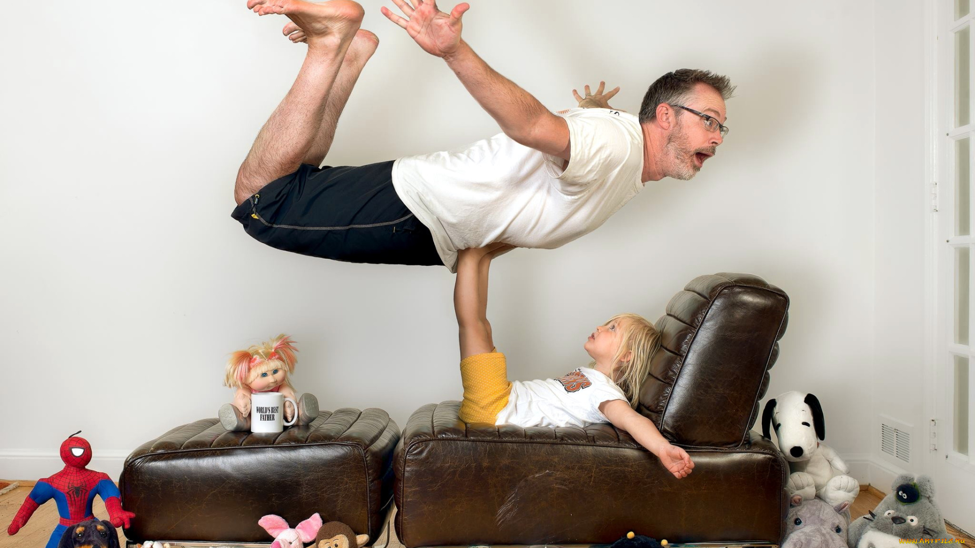 юмор, и, приколы, игрушки, девочка, мужчина