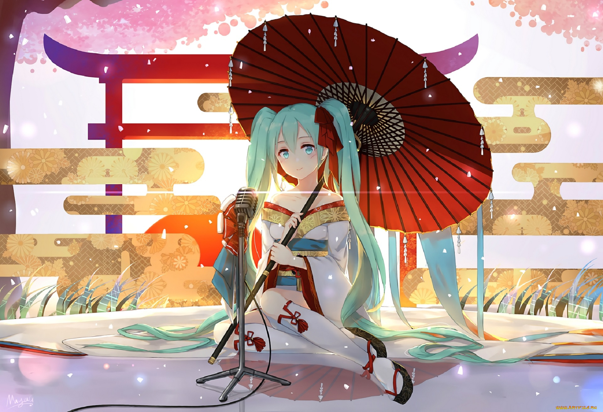 аниме, vocaloid, hatsune, miku