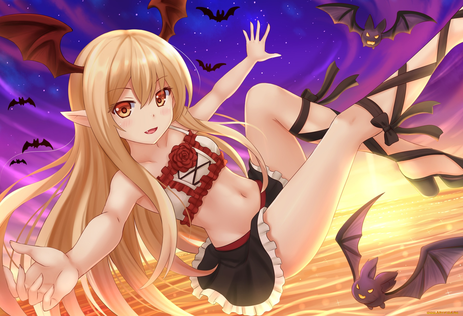аниме, granblue, fantasy, vampy