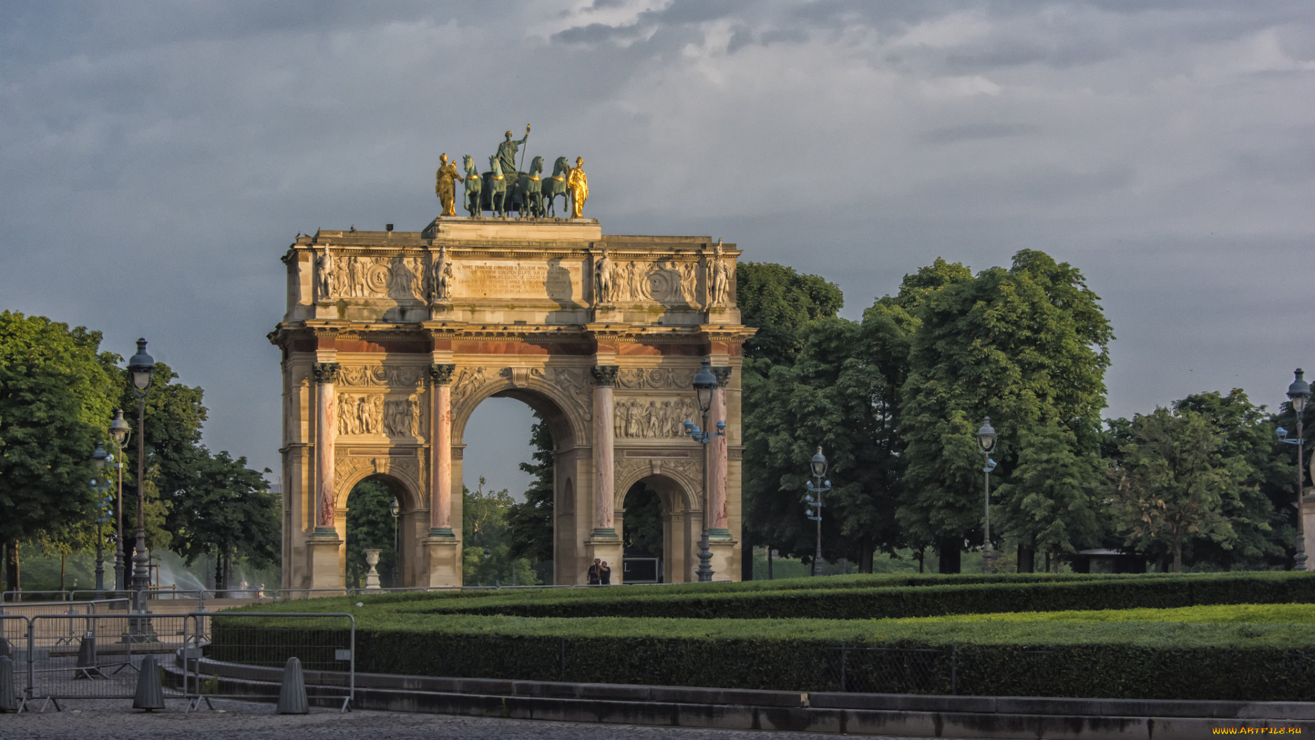 arc, de, triomph, города, париж, , франция, арка