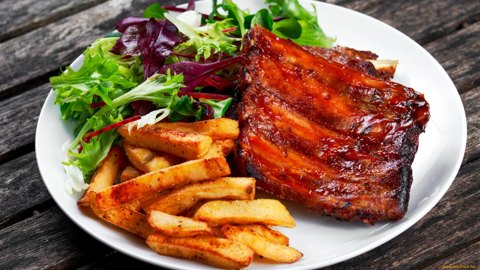 еда, мясные, блюда, ребрышки