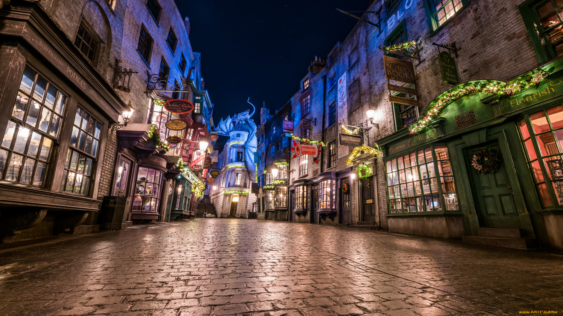 orlando, , fl, города, орландо, , сша, панорама, огни, ночь