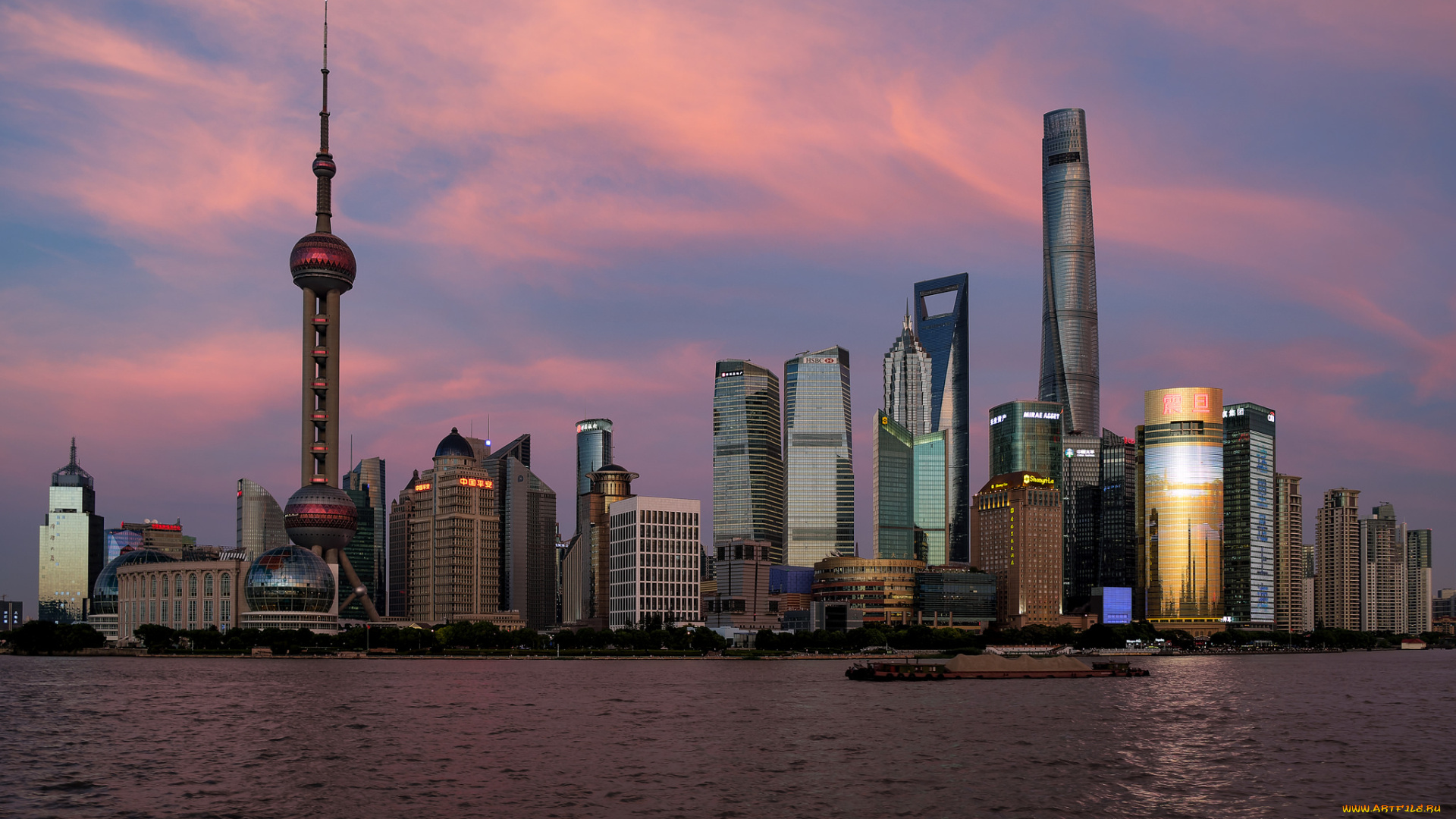 shanghai, города, шанхай, , китай, панорама