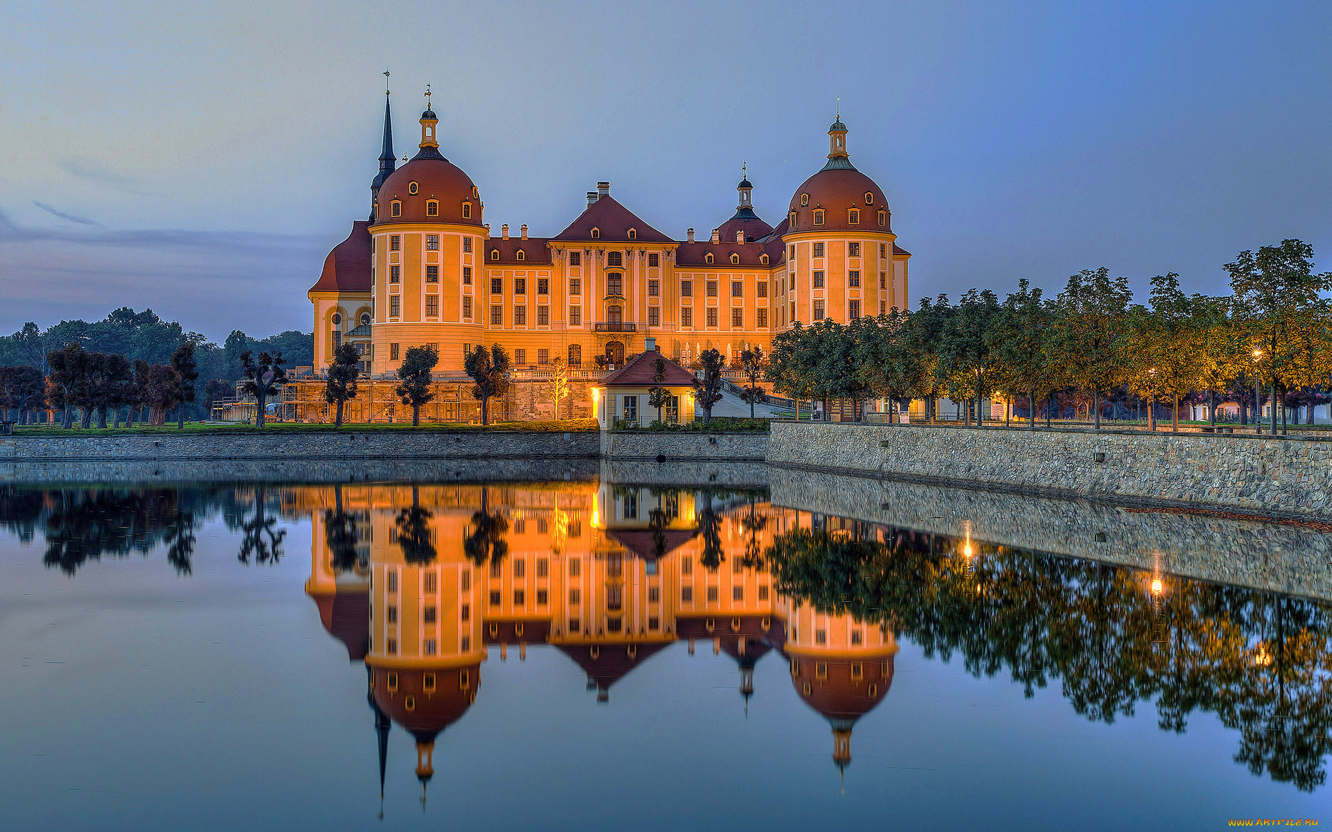 города, замок, морицбург, , германия, moritzburg, castle