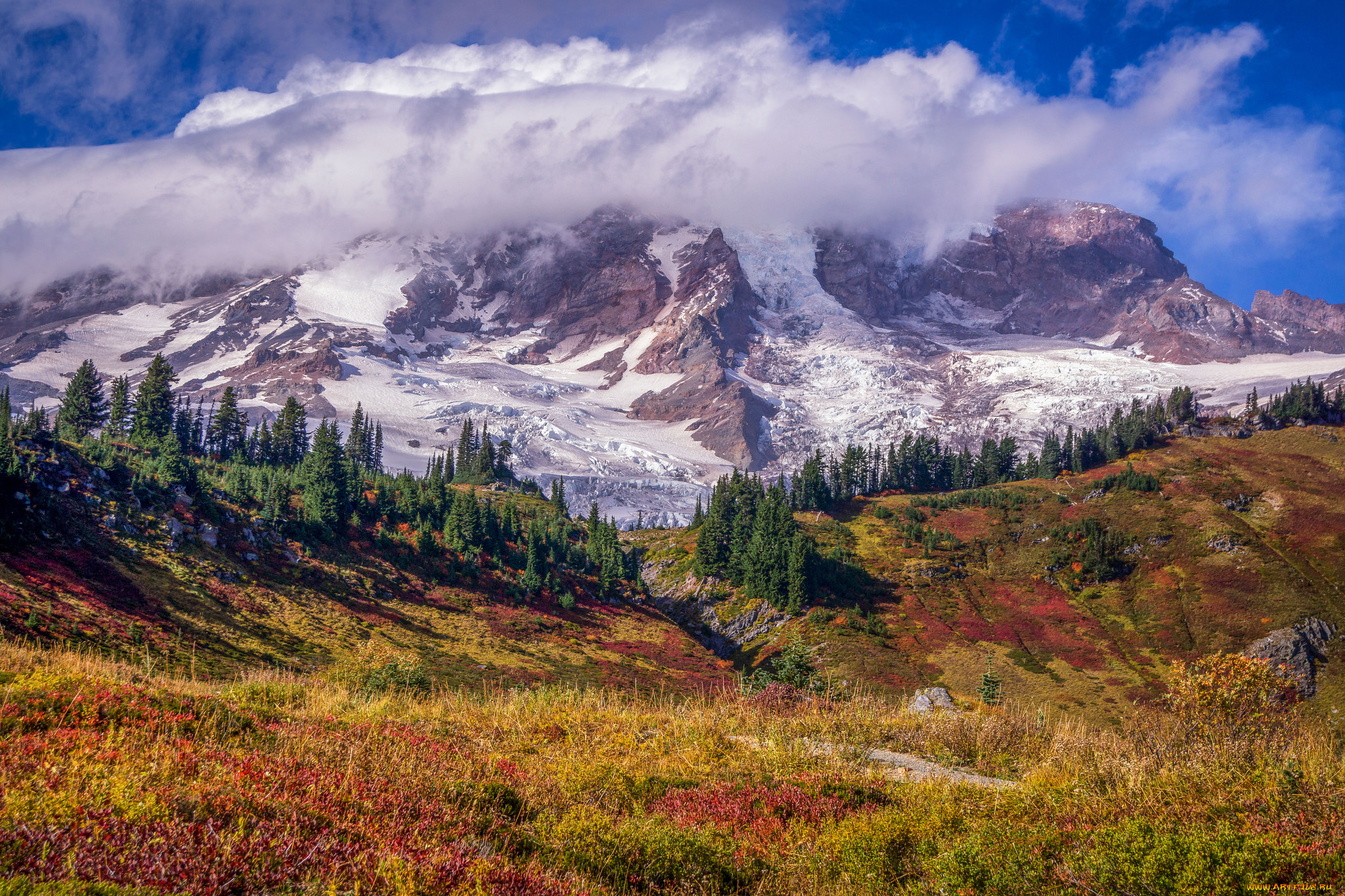 природа, горы, простор