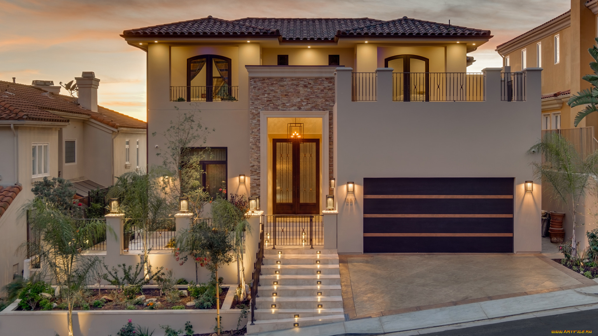 города, -, здания, , дома, простор