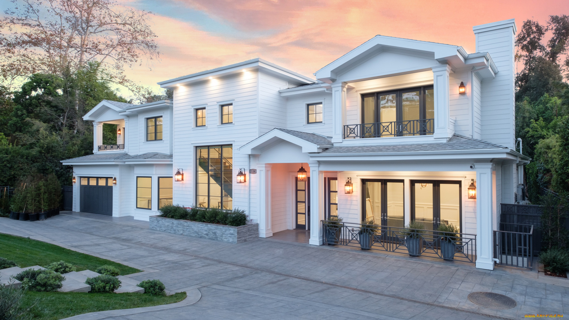 города, -, здания, , дома, простор