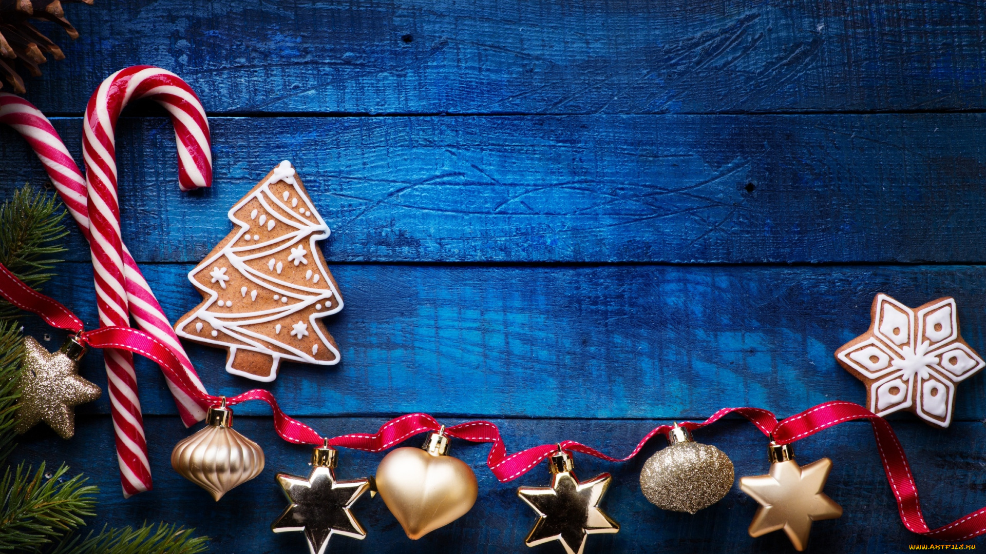 праздничные, -, разное, , новый, год, ветка, шары, печенье