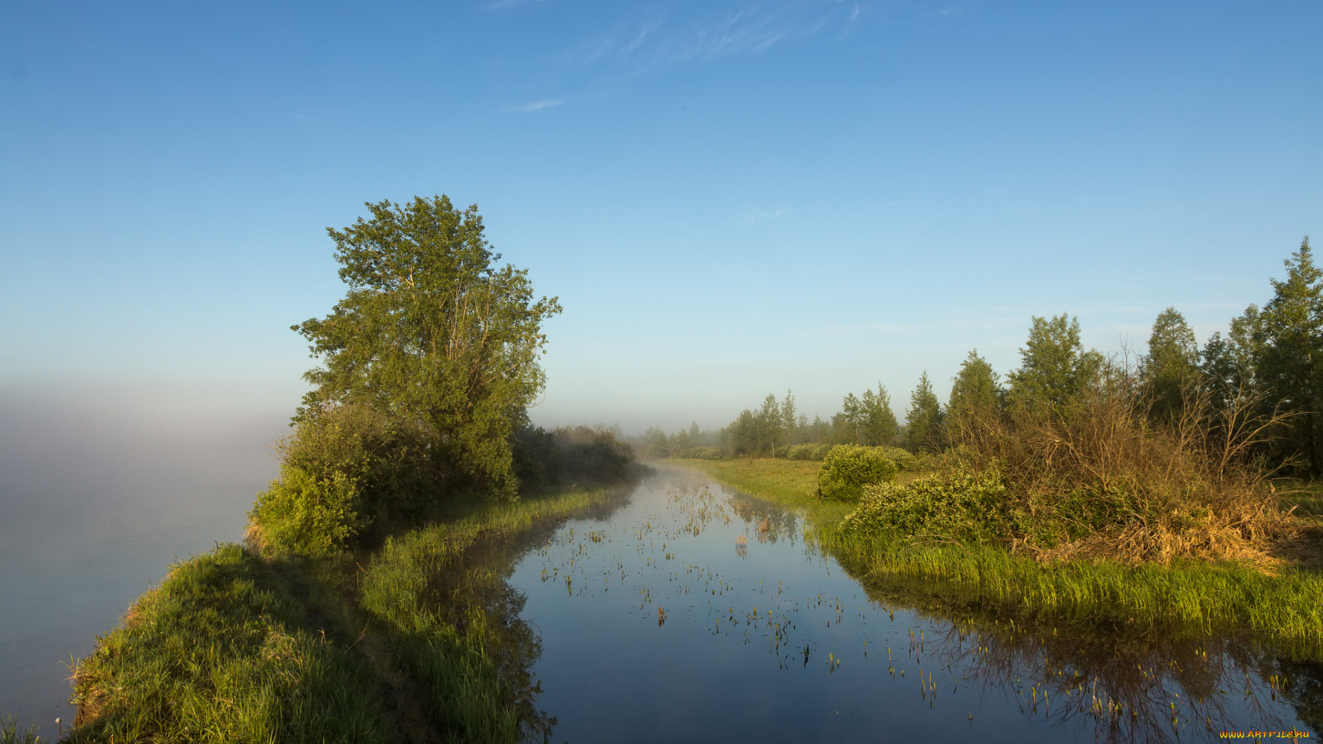 природа, реки, озера, простор