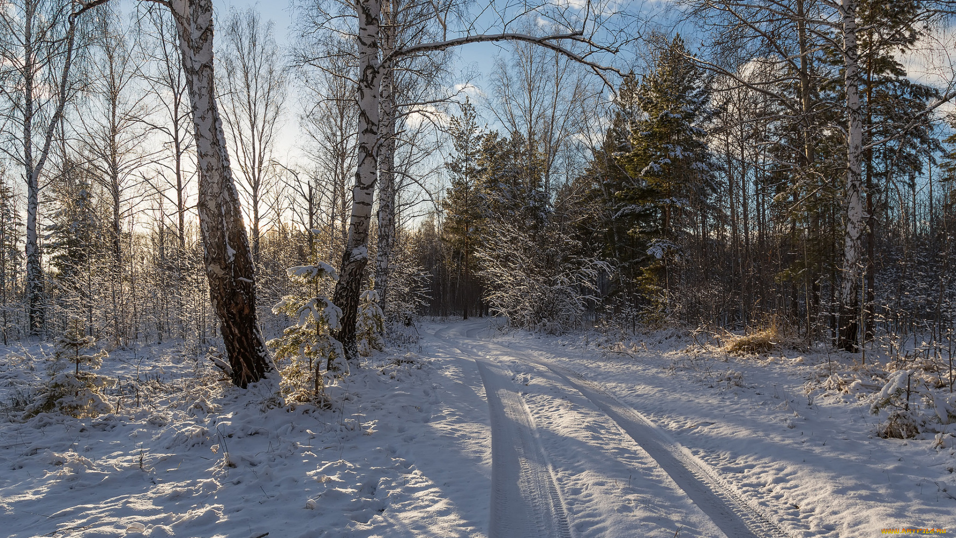 природа, зима, простор