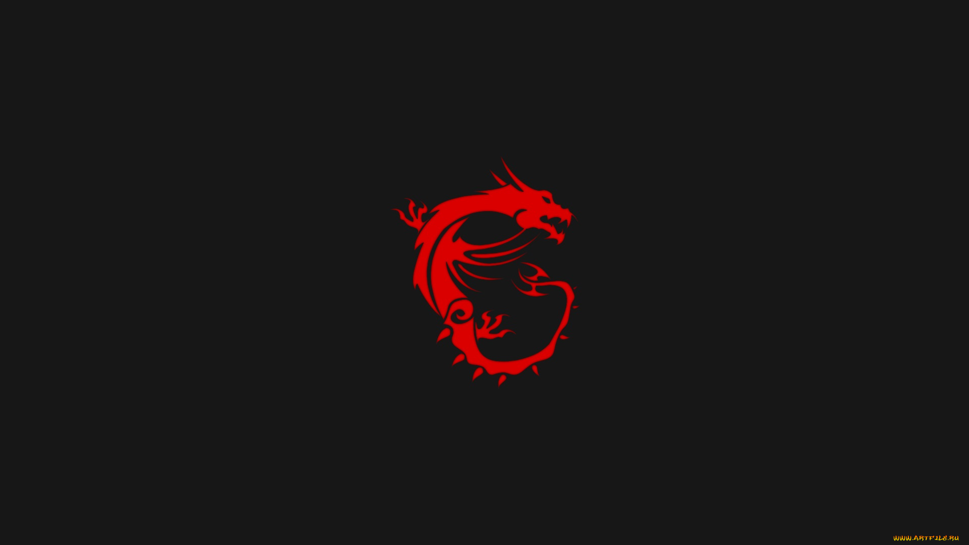 рисованное, минимализм, фон, дракон