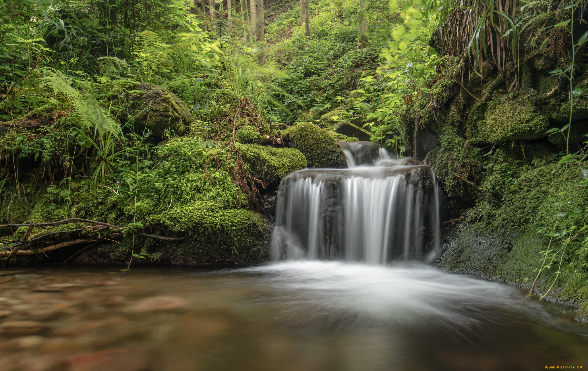 природа, водопады, простор