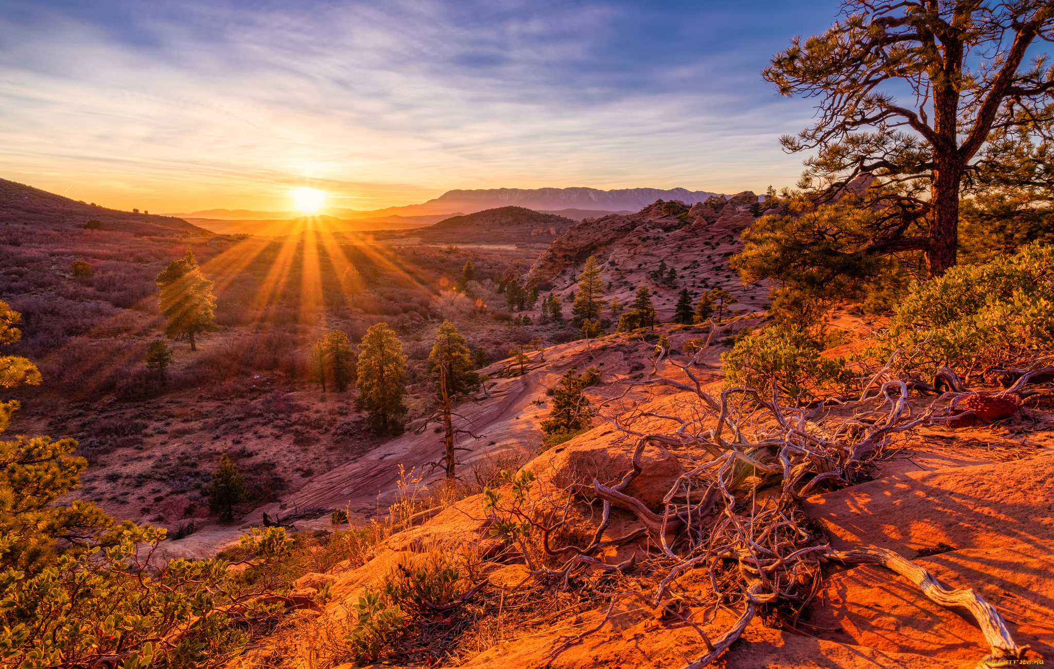 природа, восходы, закаты, простор