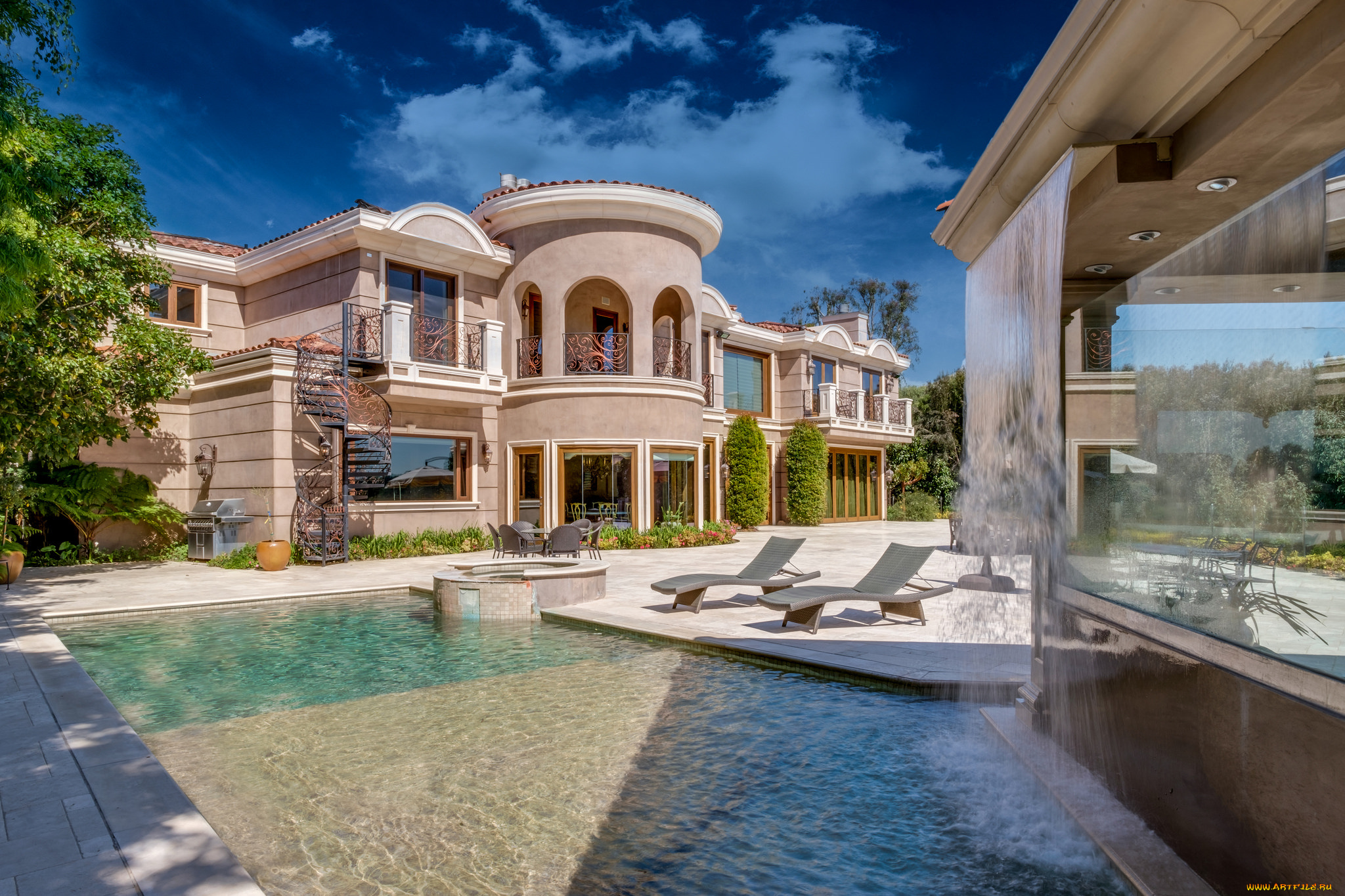 города, -, здания, , дома, простор