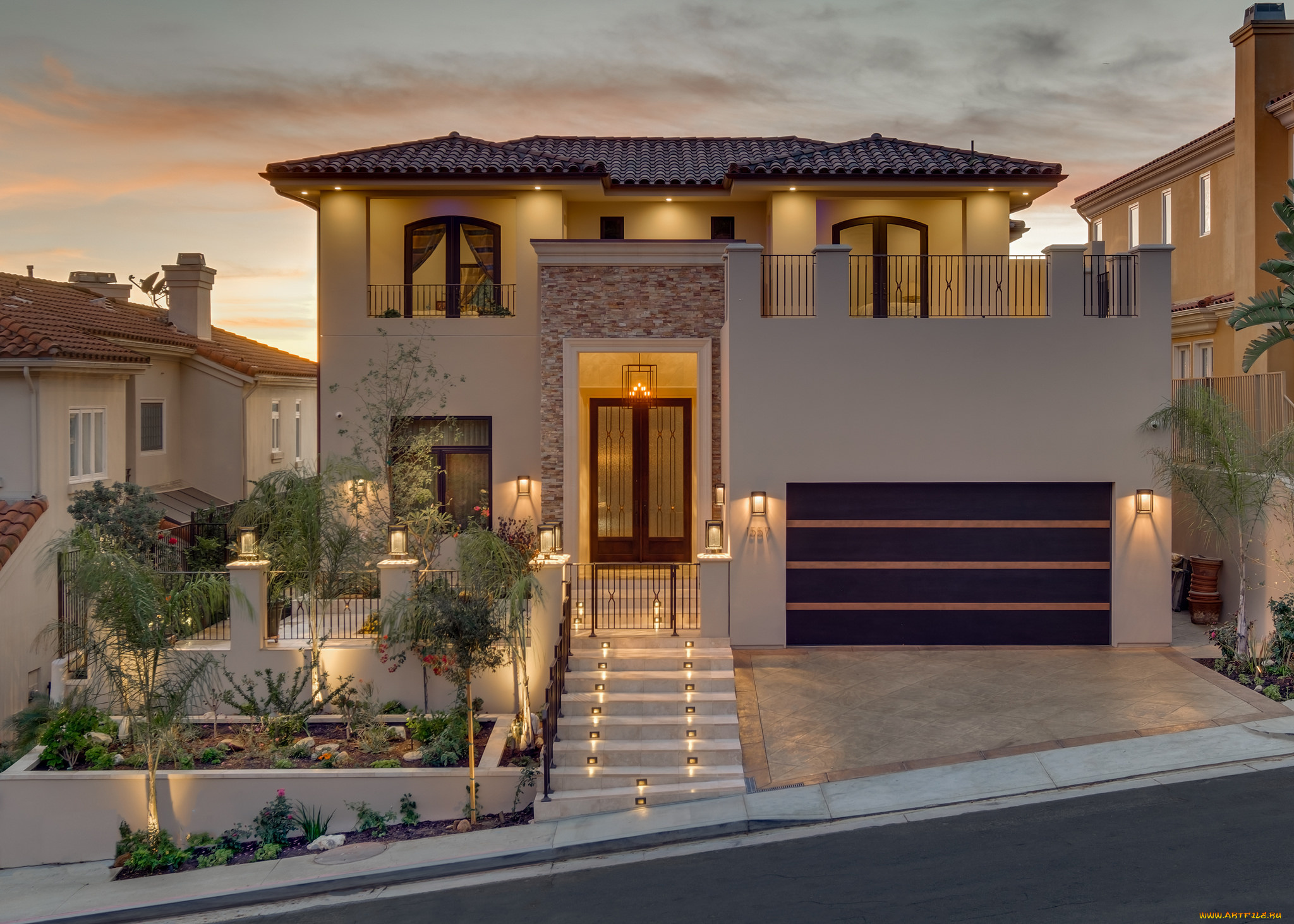 города, -, здания, , дома, простор