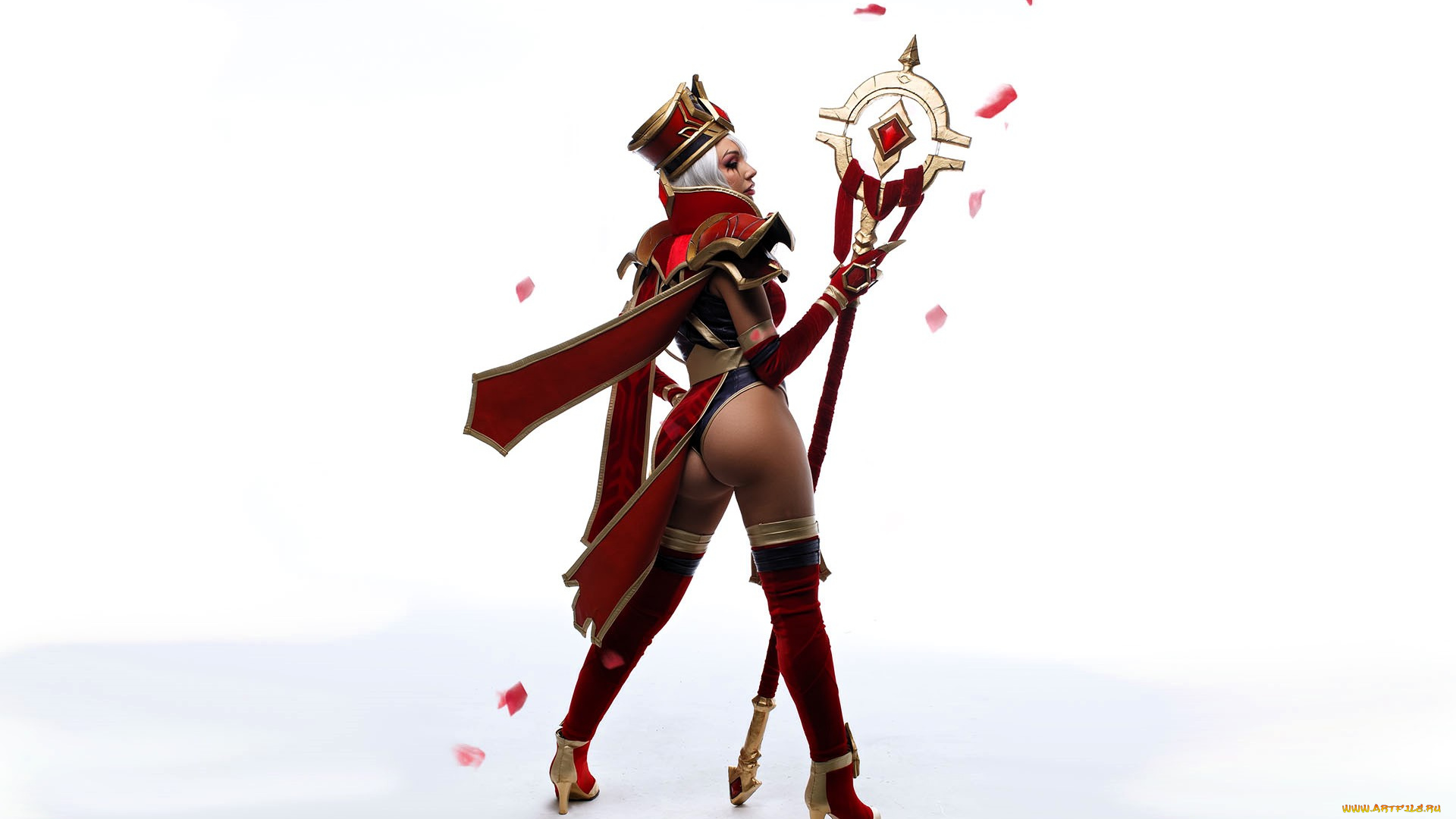 девушки, ольга, кожевникова, , lady, bell, образ, костюм, наряд, косплей, посох