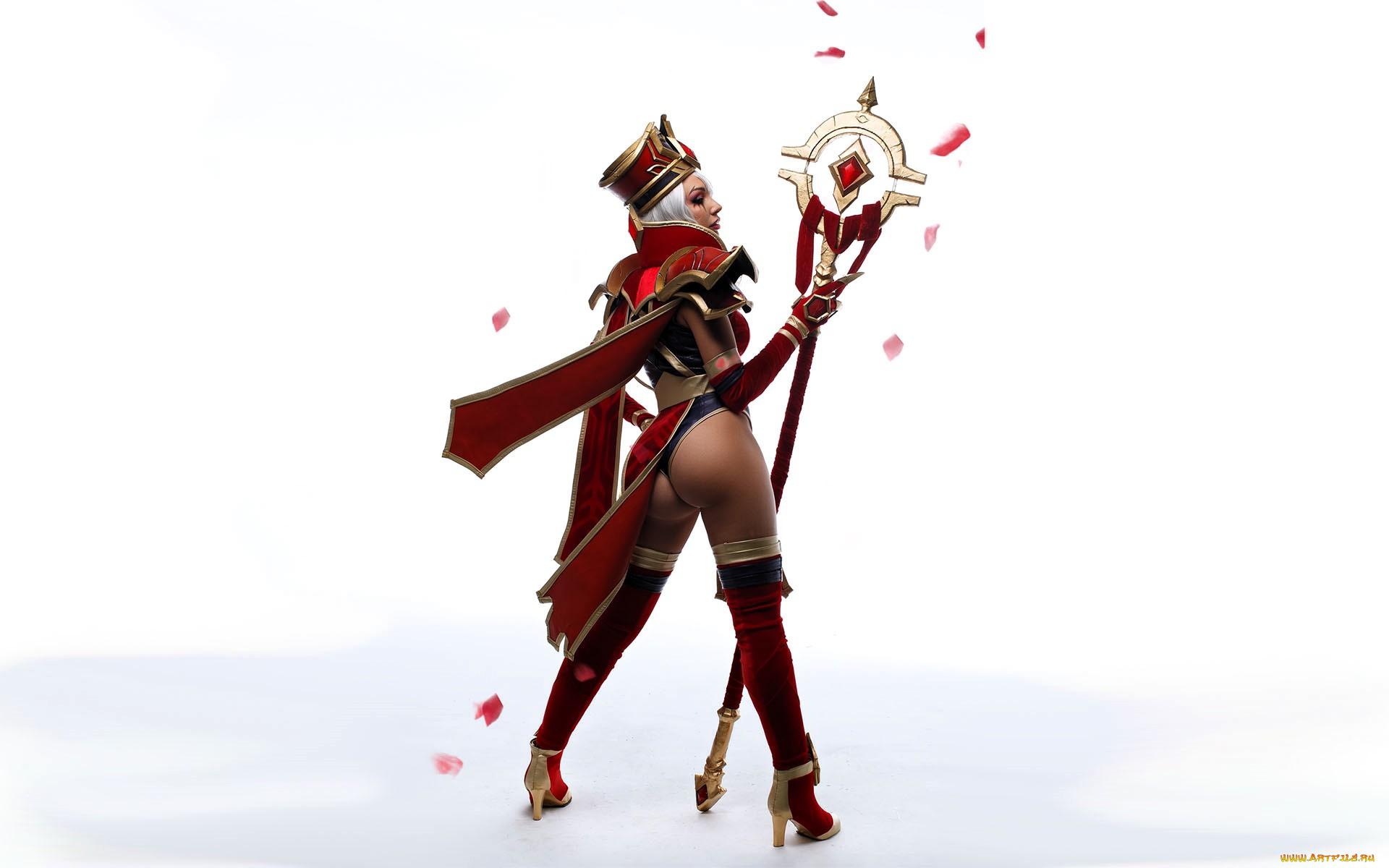 девушки, ольга, кожевникова, , lady, bell, образ, костюм, наряд, косплей, посох