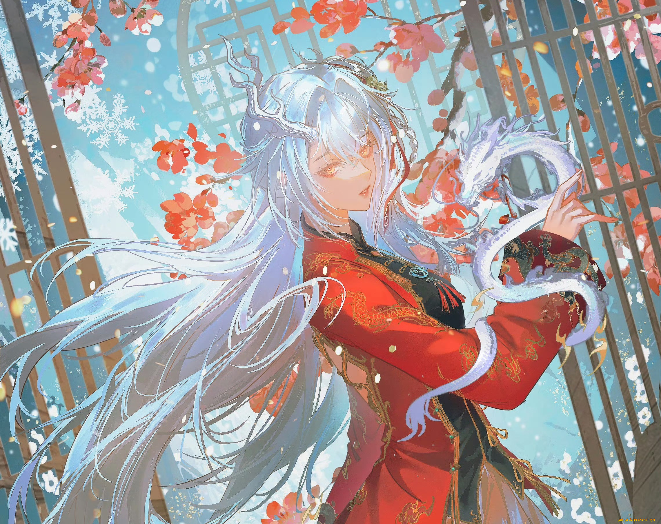 аниме, животные, , существа, девушка