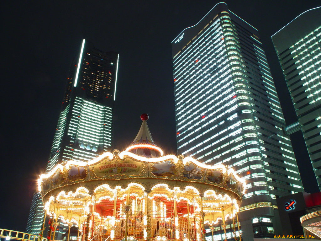 города, йокогама, Япония