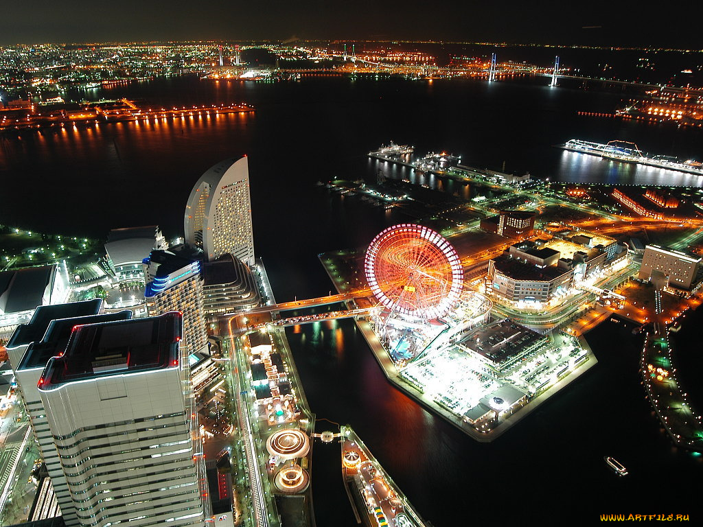 города, йокогама, Япония