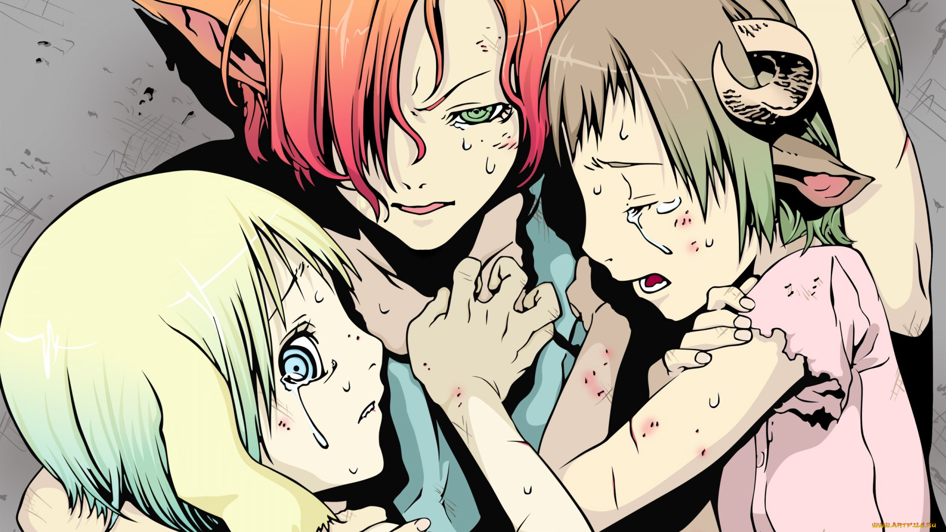 аниме, dogs, bullets, carnage