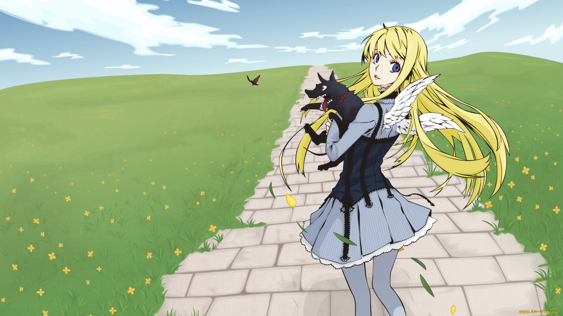 аниме, dogs, bullets, carnage