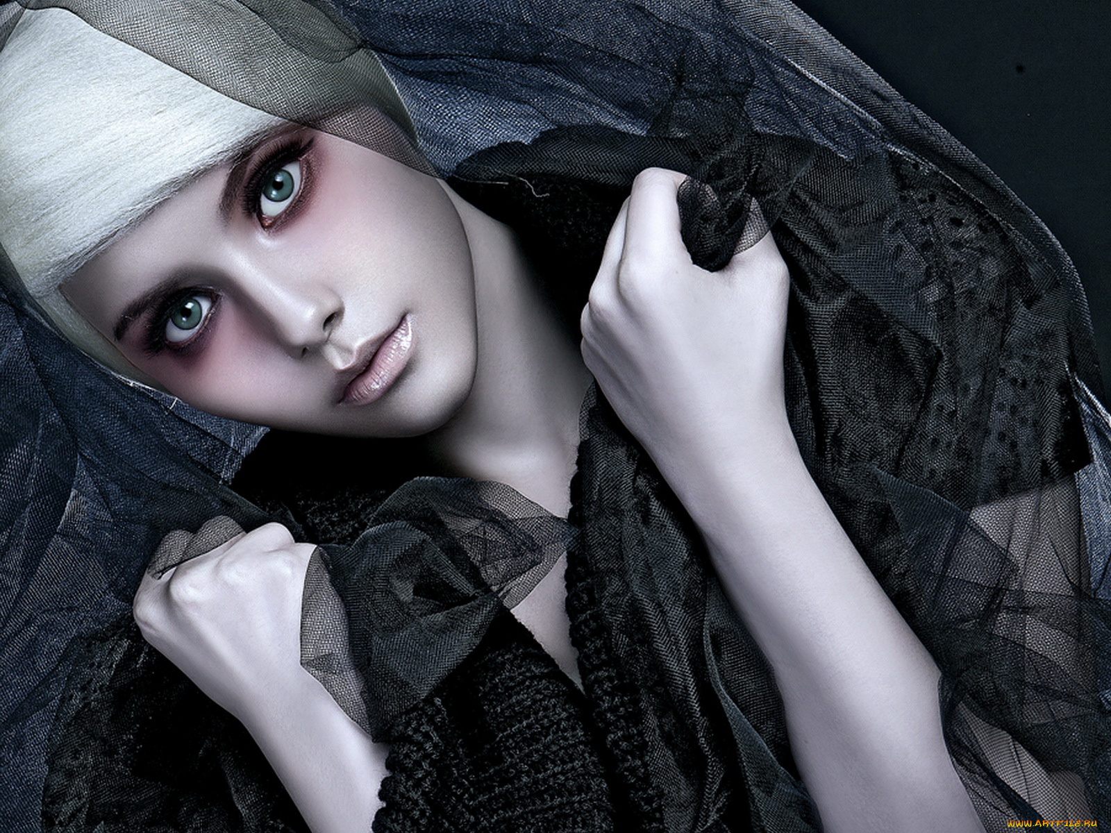 3д, графика, people, люди, чёрная, вдова