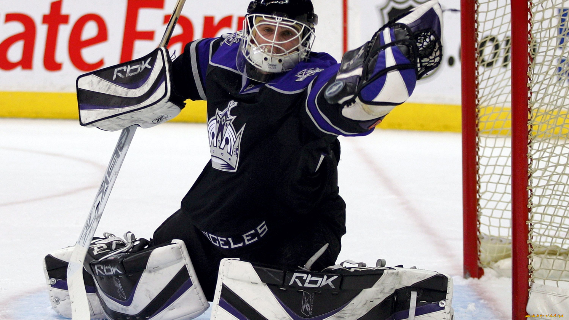 спорт, nhl, кингс, анжелес, хоккей, лос, дэн, клутье, голкипер, нхл