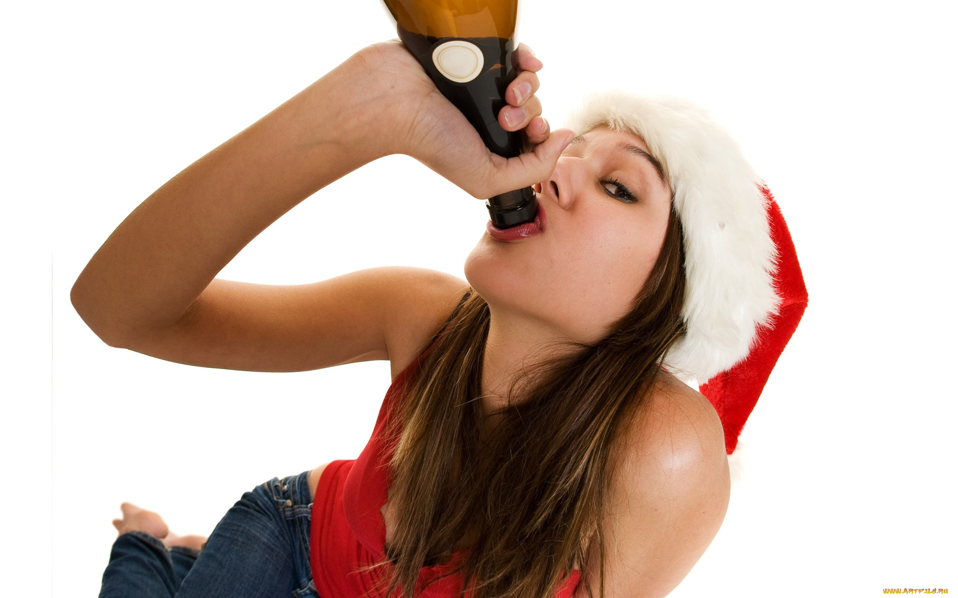 -Unsort, Снегурочки, девушки, unsort, снегурочки, шапка, шампанское