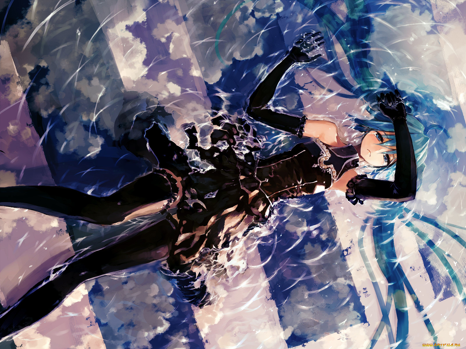 аниме, vocaloid, hatsune, miku