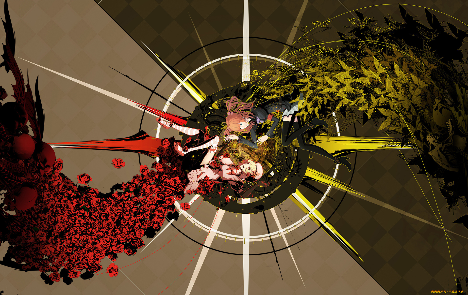 аниме, umineko, no, naku, koro, ni, lambdadelta, ushiromiya, ange