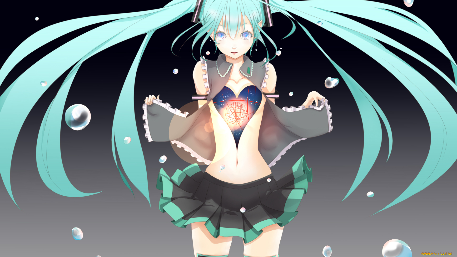 аниме, vocaloid, hatsune, miku