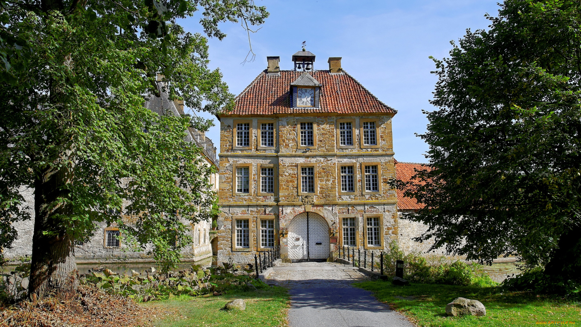 castle, tatenhausen, германия, города, дворцы, замки, крепости, замок