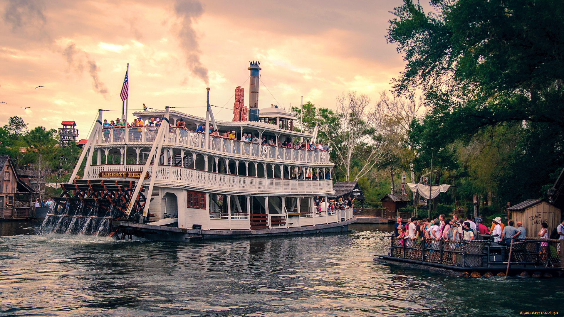 корабли, пароходы, вода