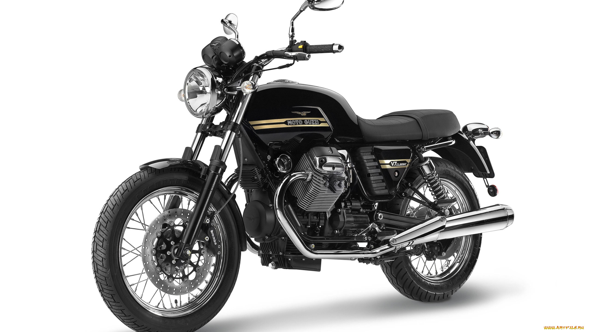 мотоциклы, moto-guzzi, чёрный