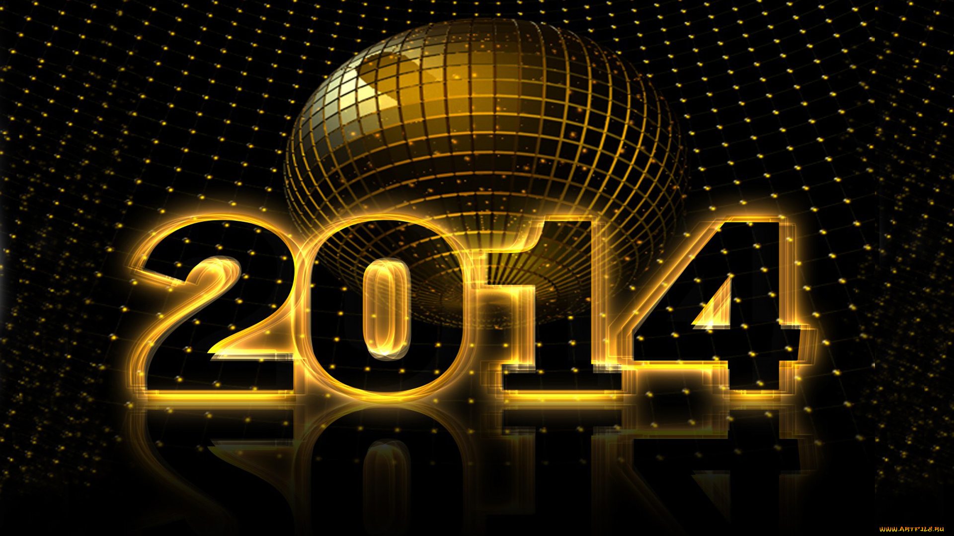 праздничные, 3д, графика, , новый, год, 2014, новый, год