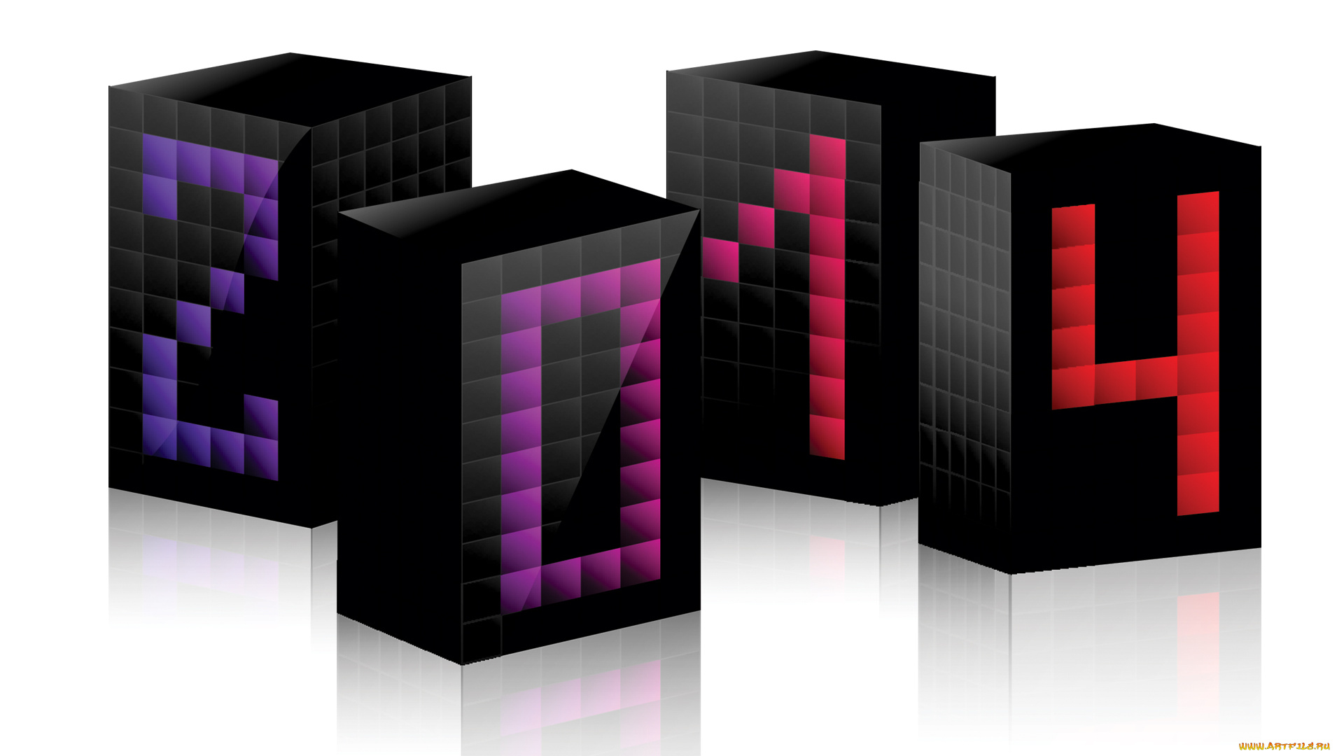 праздничные, 3д, графика, , новый, год, кубики