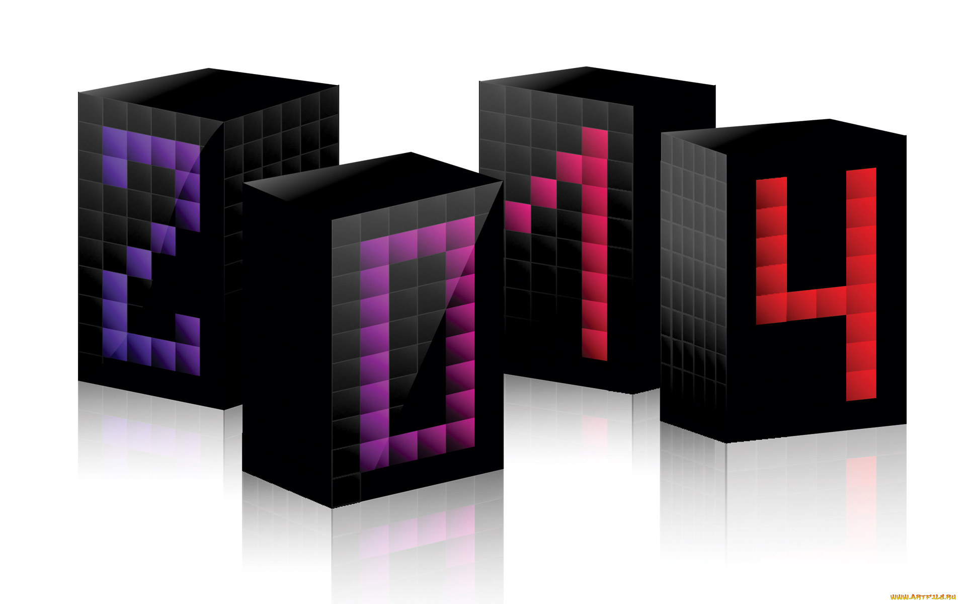 праздничные, 3д, графика, , новый, год, кубики