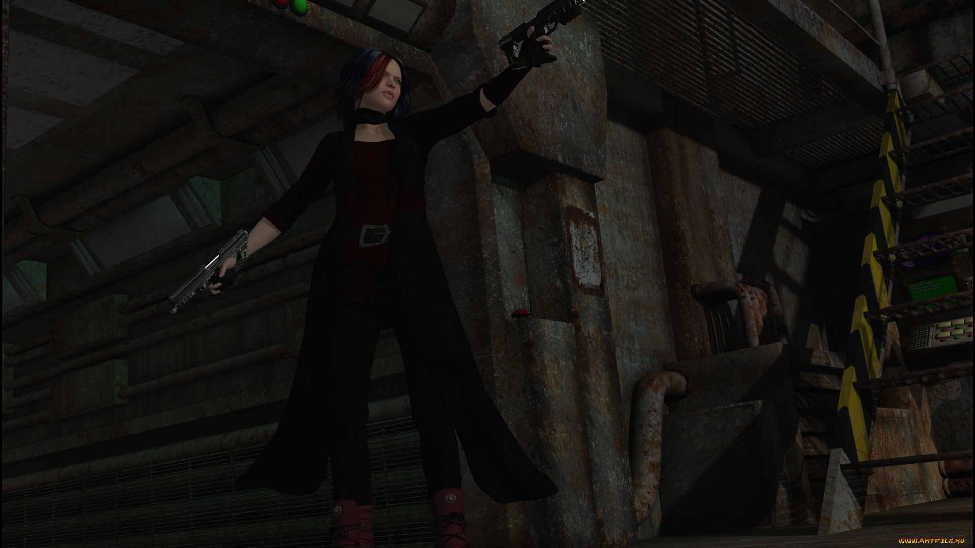 3д, графика, фантазия, , fantasy, оружие, фон, взгляд, девушка