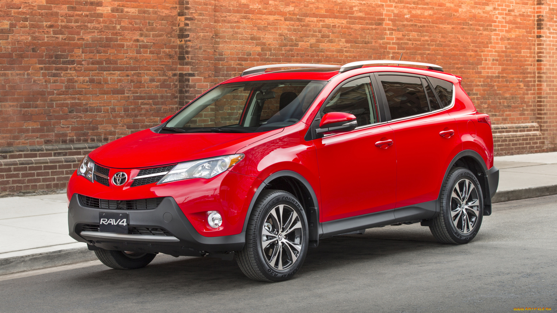 автомобили, toyota, 50th, rav4, 2015г, красный, anniversary