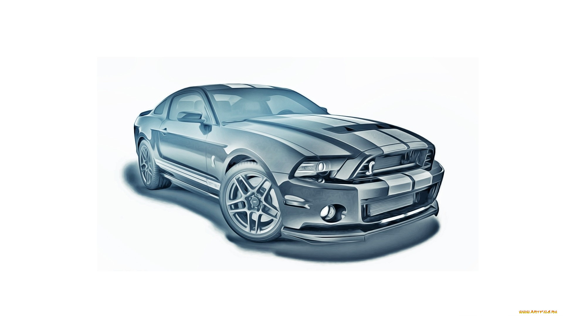 автомобили, векторная, графика, синий