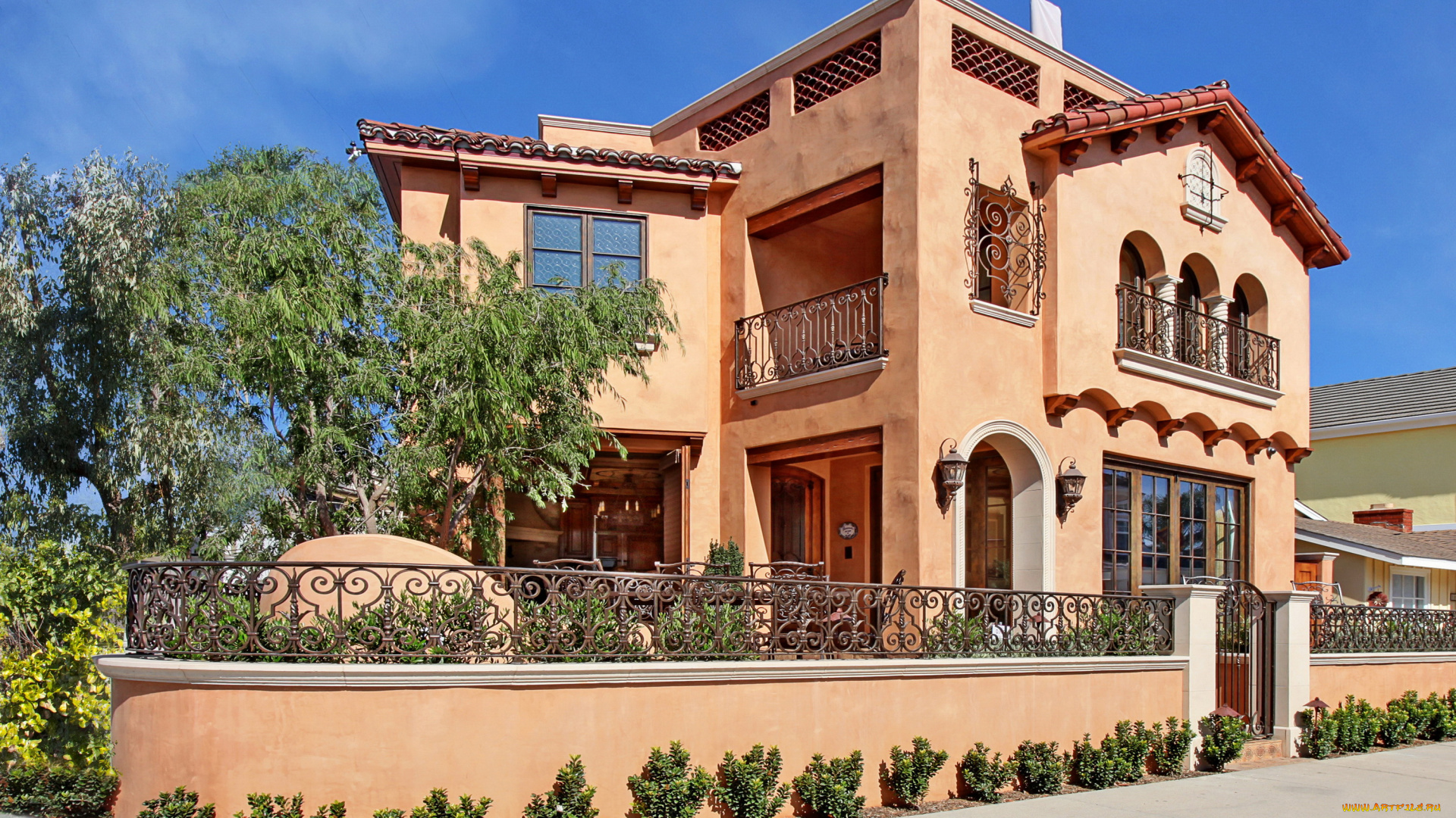 города, -, здания, , дома, особняк, ландшафт, дизайн, дом